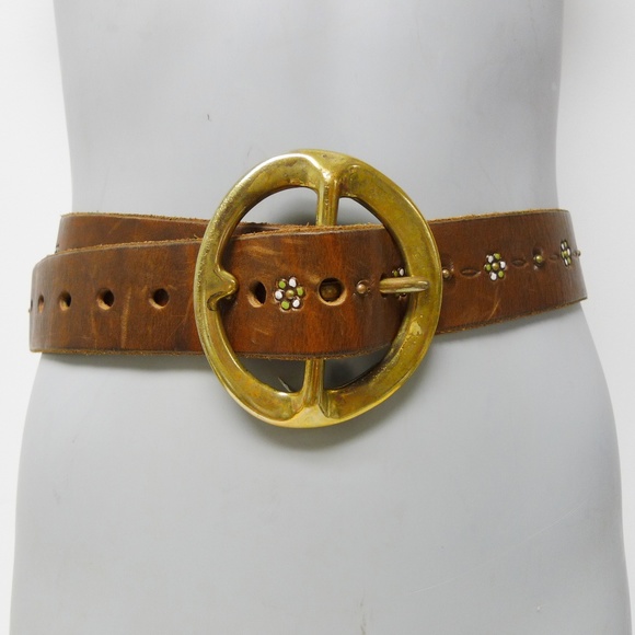 Jeff Gallea Accessories - Jeff Gallea statement buckle leather belt